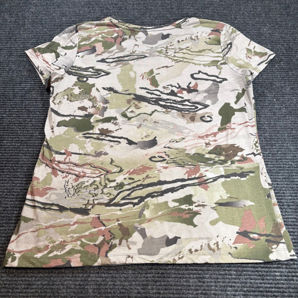 Under Armour Threadborne HeatGear Ridge Reaper Camo T-Shirt Womens XL Fitted - Picture 2 of 5